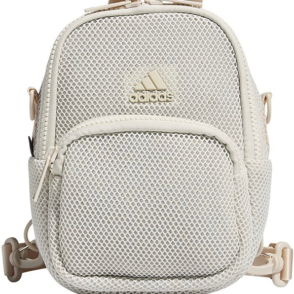 Adidas Air Mesh Mini Women’s Backpack Beige #691 - Picture 12 of 12